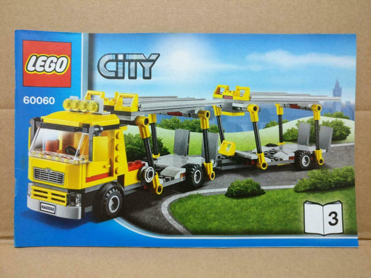 LEGO No. 60060 (3) City Manual Instructions Catalog Booklet (LG027)