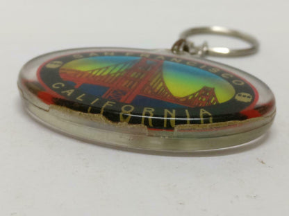 LP888 Vintage San Francisco California Golden Gate Bridge Keychain Keyring F/S (B814)