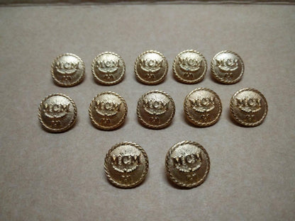 MCM Clothes Sewing 15mm Round Buttons  Set of 12 (B560)