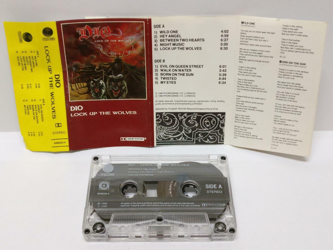 DIO Lock Up The Wolves 1990 Rare Singapore Cassette (CT185)