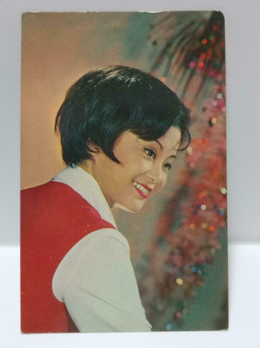 Vintage Hong Kong China Chinese Actress Shi Si 施思 Retro Postcard F/S (P178)
