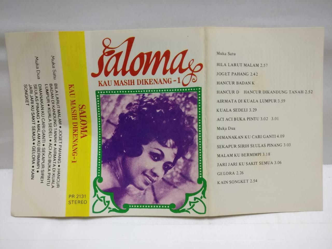 Malaysia Malay P. Ramlee Wife Saloma Kau Masih Dikenang 1 Rare Melayu Cassette CT735