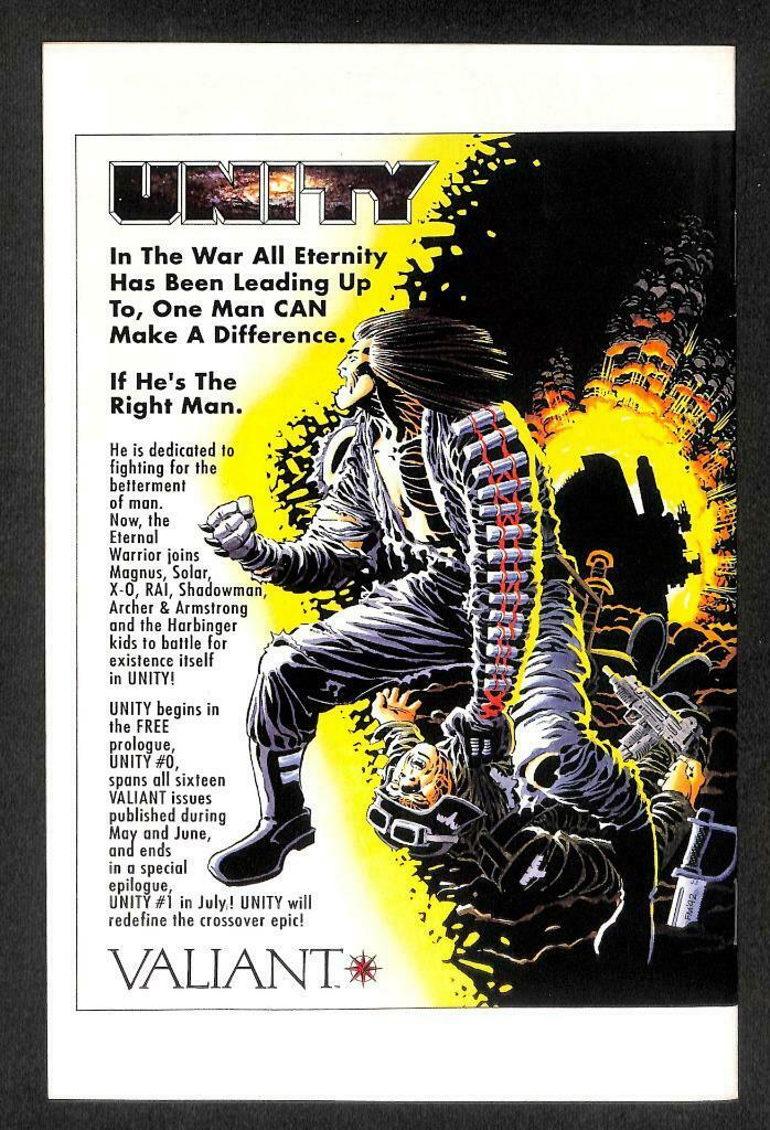 Valiant UNITY Time Is Not Absolute August Animation Cartoon Comic Book (A1740)