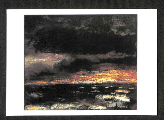 LUCKYPIGEON Constant Permeke Marine Sombre Sea Sky Painting Postcard (C1642)
