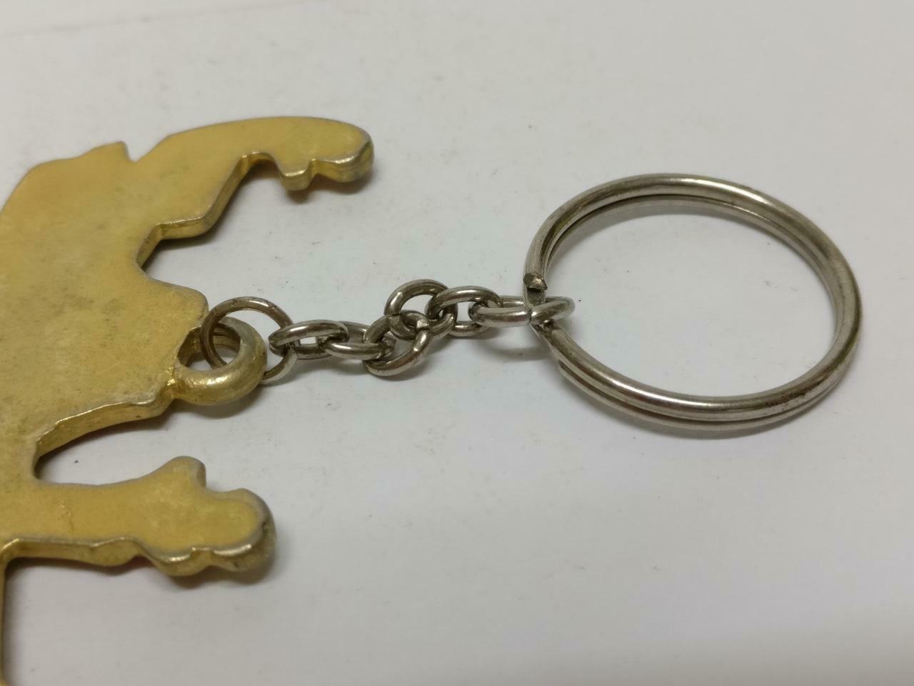 LP888 Vintage Italy Venice Venezia Gondola Gold Tone Metal Keychain Keyring  F/S B706