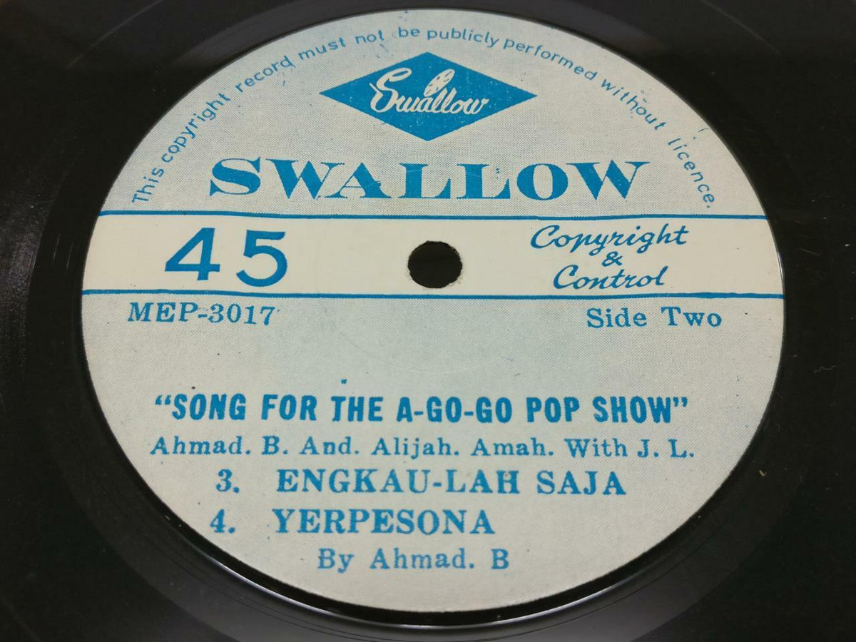 Malay Ahmad B & Alijah Aman Sukiaki Engkau-lah Saja A Go Go Singapore EP EP343