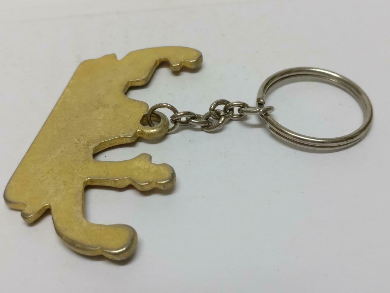 LP888 Vintage Italy Venice Venezia Gondola Gold Tone Metal Keychain Keyring  F/S B706