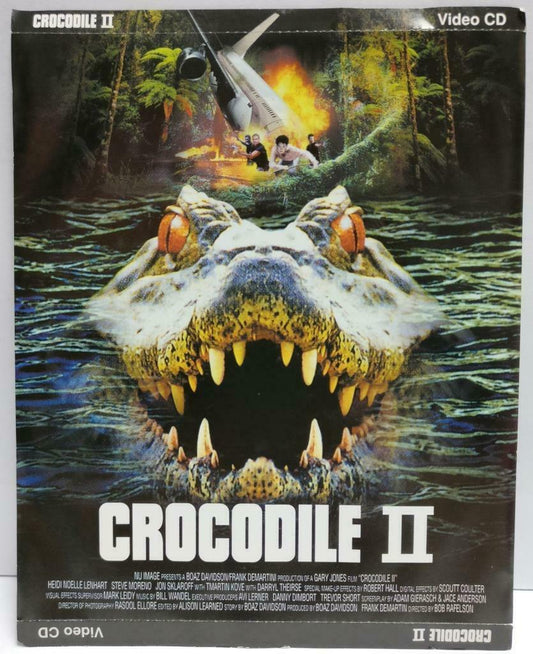 Horror Movie Crocodile 2 Singapore Censor Sticker Video CD 2x VCD OOP (CDS405)