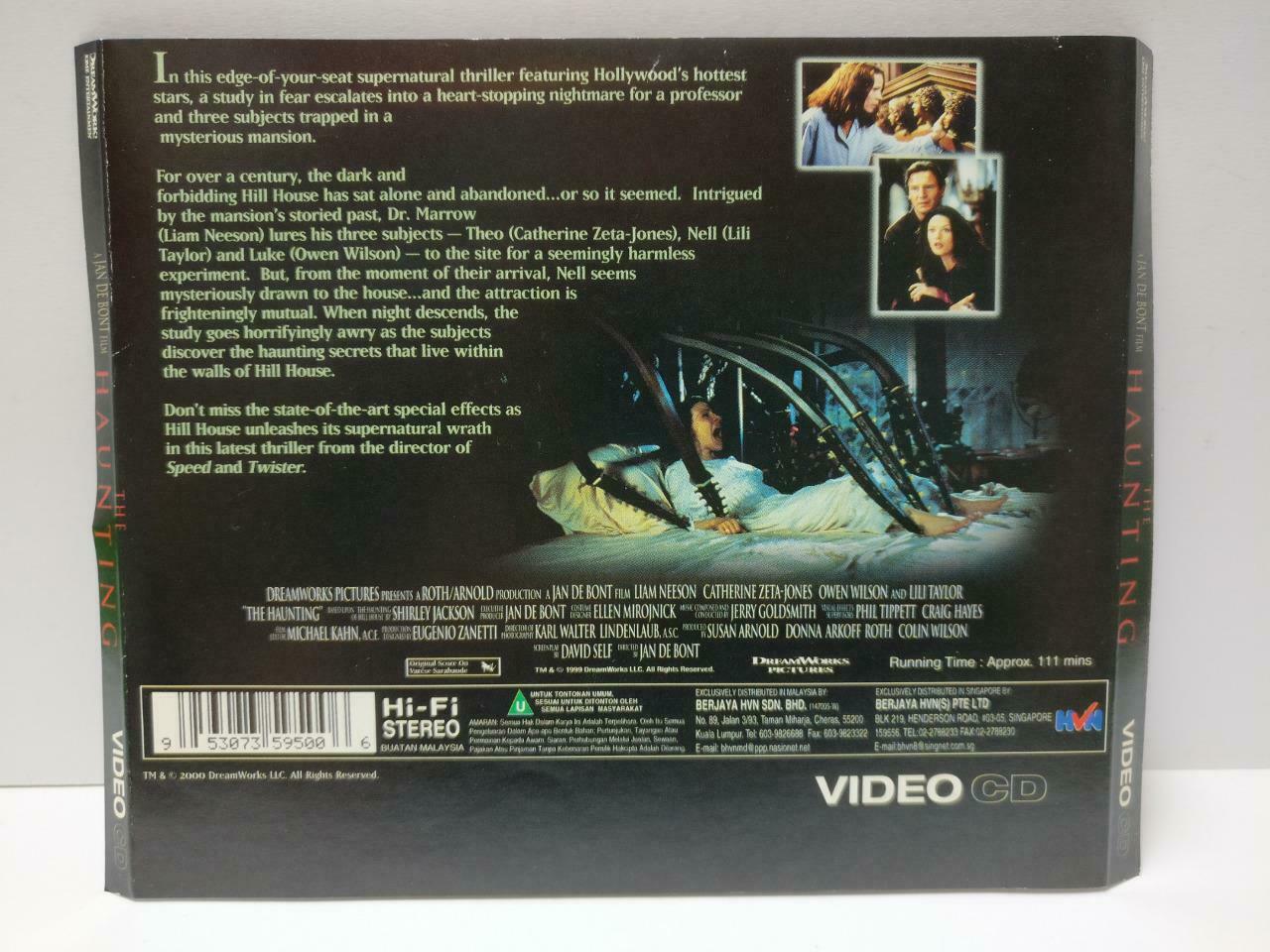 Horror Movie The Haunting Liam Neeson Owen Wilson Singapore Video 2x VCD CDS571