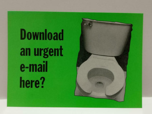 LUCKYPIGEON888 Xircom GSM Mobile Ad Toilet Seat 1999 Singapore Postcard (E0126)