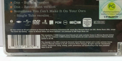 U2 18 Videos Rare Singapore Censor Sticker 2006 EU DVD (CD862)