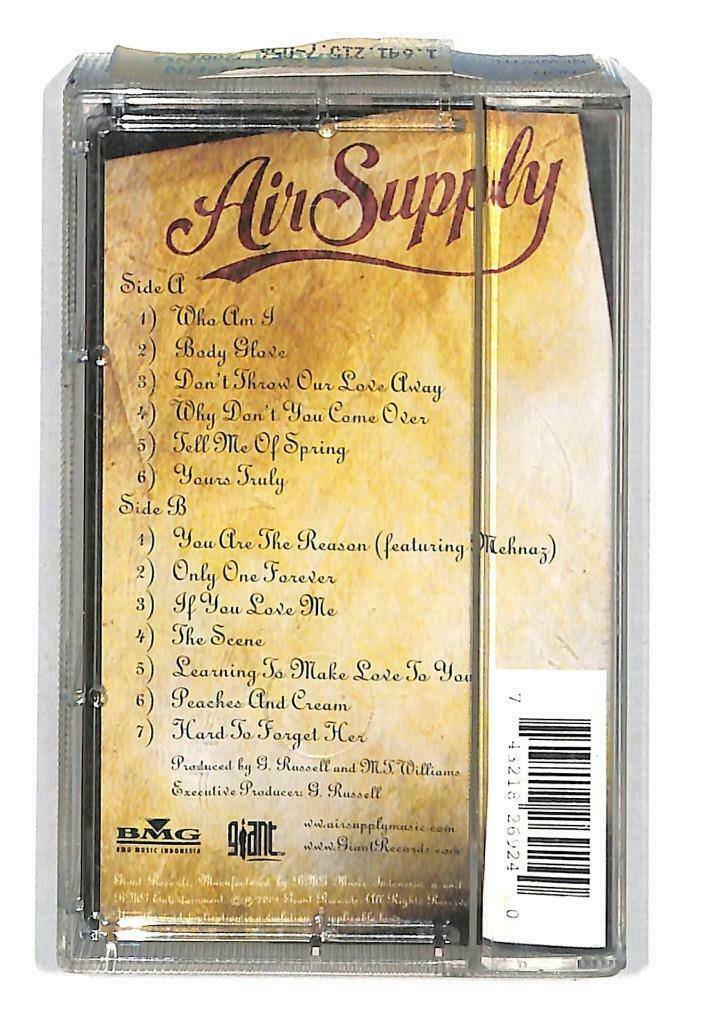 Rare Air Supply Yours Truly Who Am I 2001 Indonesia English Cassette CT929