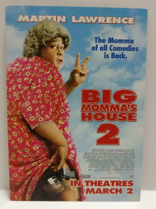 LUCKYPIGEON888 Movie Big Momma's House 2 Martin 2008 Singapore Postcard (E0341)