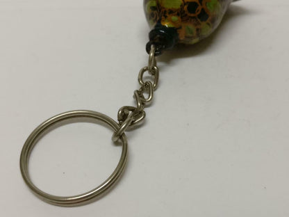 LP888 Vintage Mini Bell Shape Accessory Wooden Hand Paint Keychain Keyring F/S (B702)