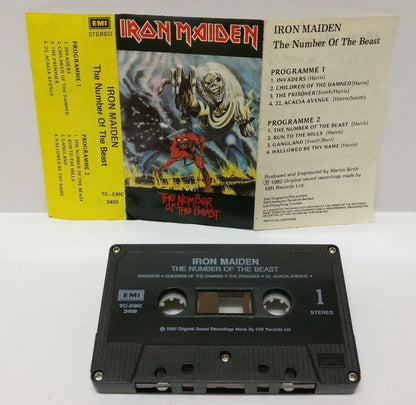 Iron Maiden The Number Of The Beast 1982 Rare Singapore Cassette  CT191