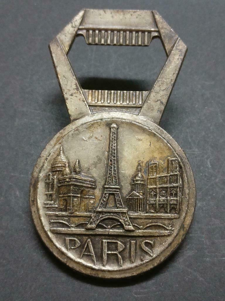 Vintage France Paris Eiffel Tower Souvenir Metal Bottle Opener F/S B969 *F