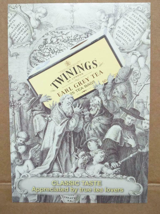 LUCKYPIGEON Twinings Of London Earl Grey Tea Bags Ad Postcard (C2069)