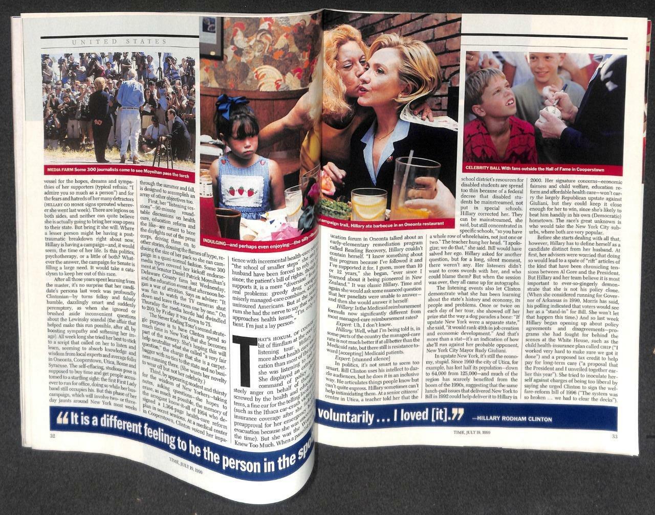 Singapore TIME Magazine 1999 Hillary Clinton Astronauts Apollo 11 & 12 SIA M009