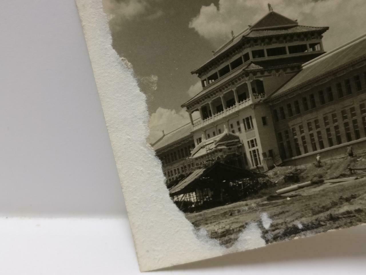 Vintage first Singapore University Architecture Construction B&W Photo (P269)