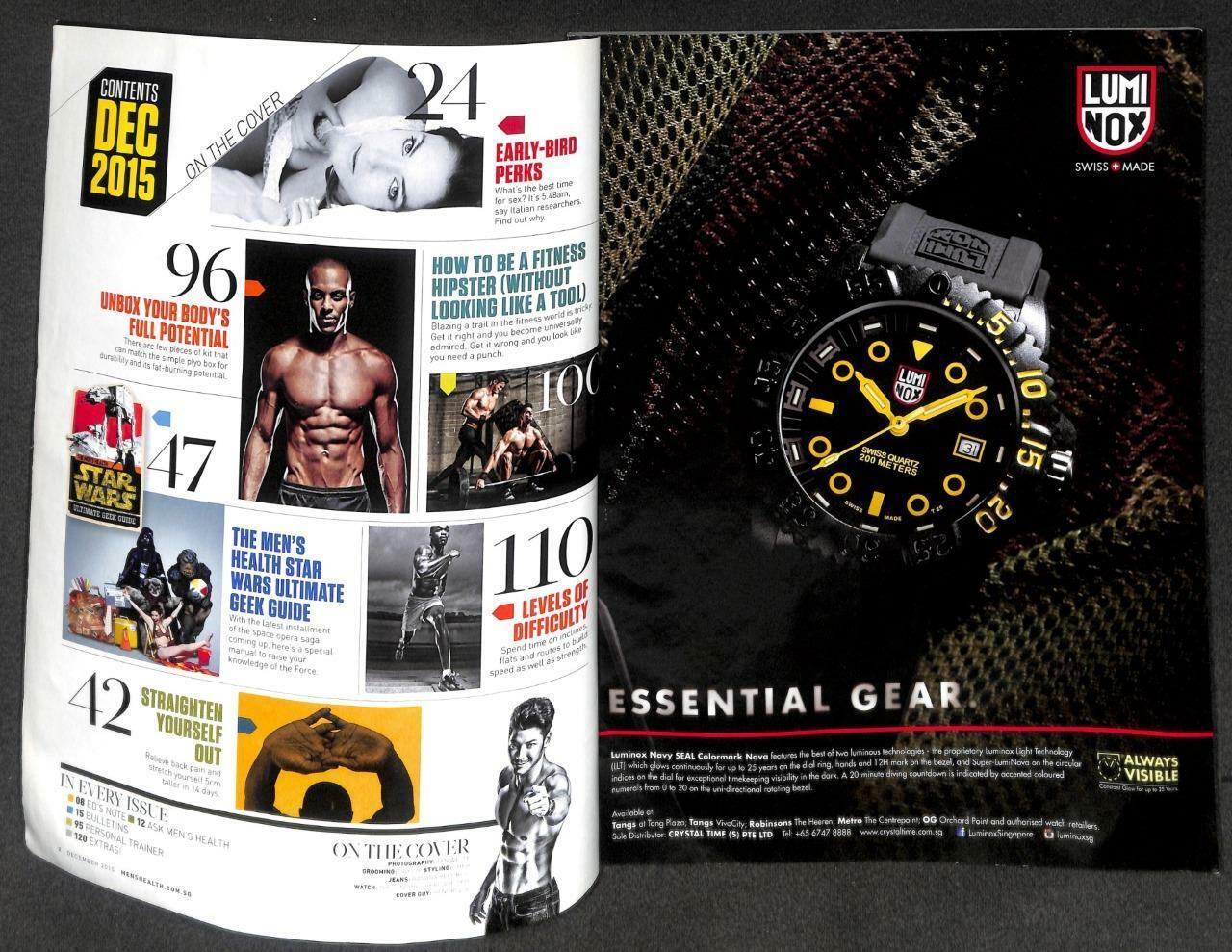 Singapore Men's Health Magazine 6 Pack Macho Man Simon Baker Lee Hom 王力宏 M049