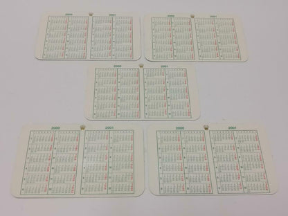Vintage Rolex 2000 To 2001 Calendar Card x10 F/S (A2422)