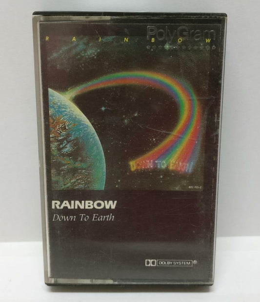 Rare Rainbow Down To Earth 1979 Rare  Singapore Cassette  (CT198)