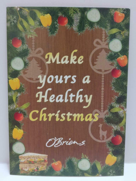LUCKYPIGEON888 O'Briens Cafe Christmas Bread 2013 Singapore Ad Postcard (E0413)