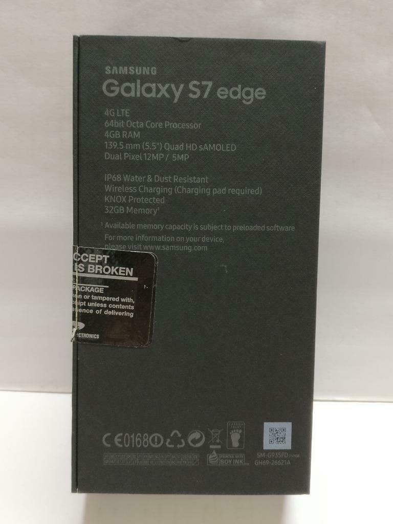 Samsung Galaxy S7 Edge 32GB With Manual Black Empty Box Only No Phone (BX080)