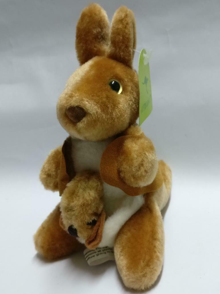 Australia Cute Kangaroo Mother & Baby Souvenir 6" Plush Soft Toy F/S (PTY131)