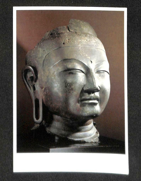 LUCKYPIGEON Japan Temple Du Kofukuji Buddha Bronze Head Figure Postcard (C1673)