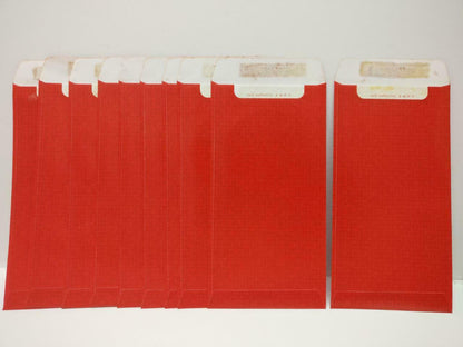 Chinese New Year Flowers CNY Red Packet Money Paper Envelope x Lot of 10 P1019