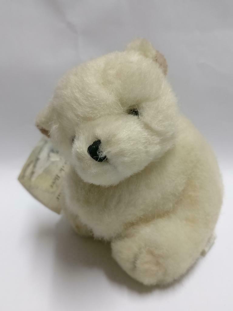 Rare Hans de Beer Little Polar Bear 1995 Mini Tag 4" Plush Soft Toy F/S (PTY133)