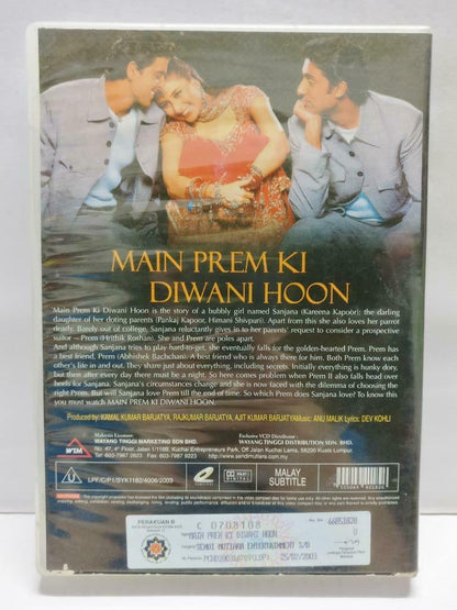 India Bollywood Hindi Movie Main Prem Ki Diwani Abhishek Malaysia 3x VCD CD992