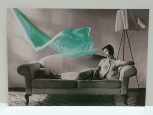 LUCKYPIGEON888 Sexy Woman Female On Couch Sofa Singapore Ad Postcard (E0242)