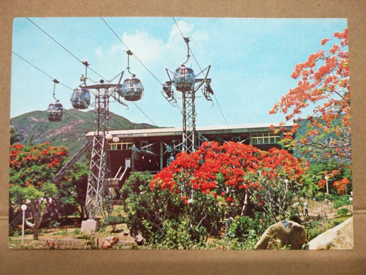 Used LUCKYPIGEON Lower Cable Car Terminal Hong Kong Postcard (C1997)