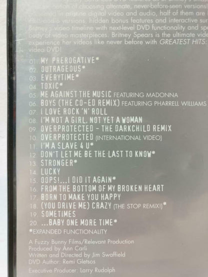 Britney Spears Greatest Hits My Prerogative 2004 Rare Small Poster DVD (CD848)