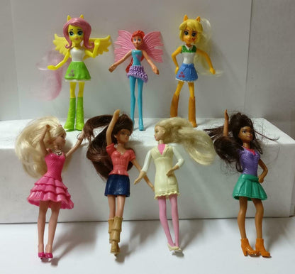 2011 McDonalds Barbie A Fairy Secret Happy Meal Toys x7 Lot F/S (FTY014) *F