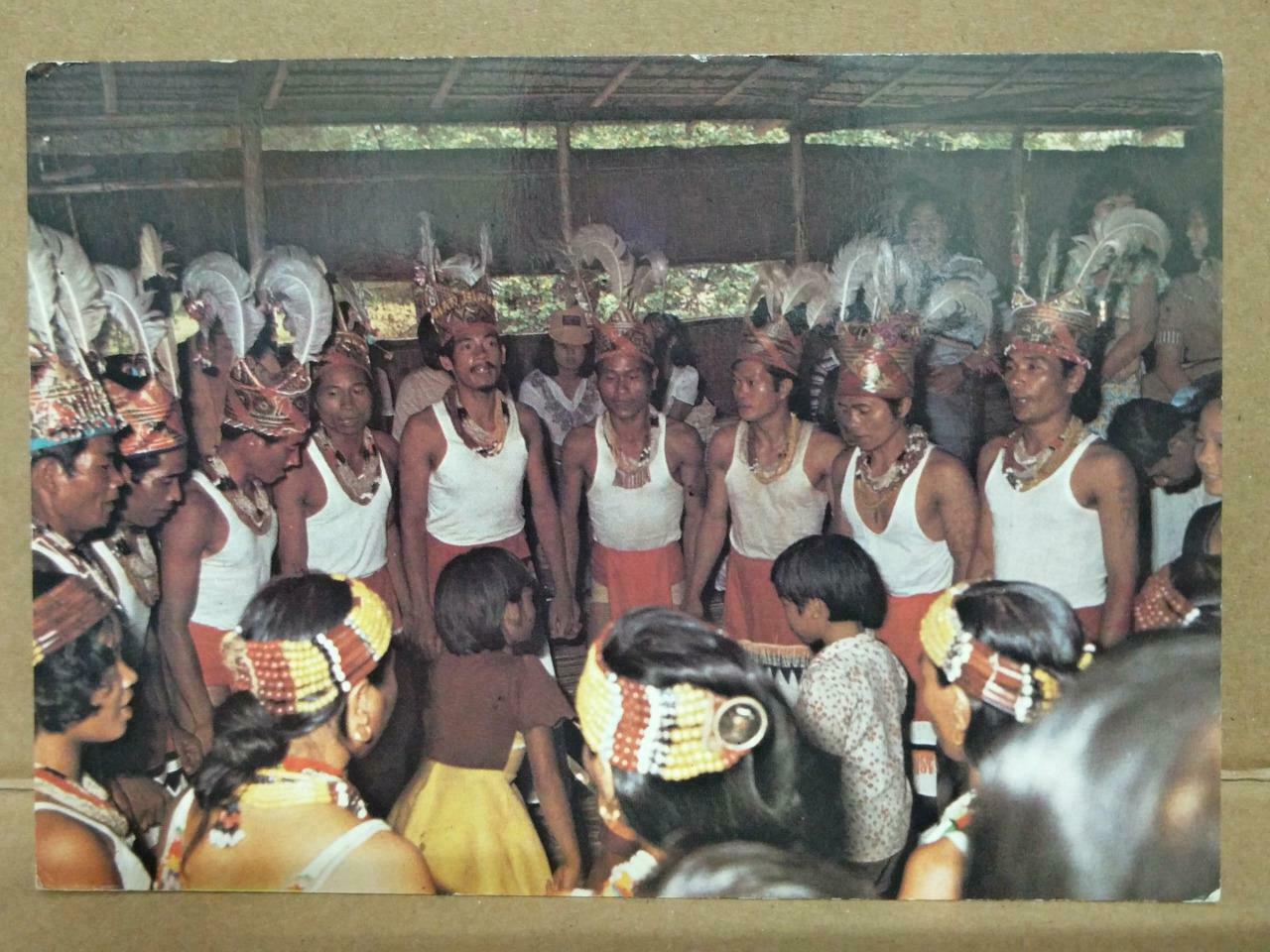 LUCKYPIGEON Ansaran Jumping Dance By Muruts Sabah Malaysia Postcard F/S (C2013)