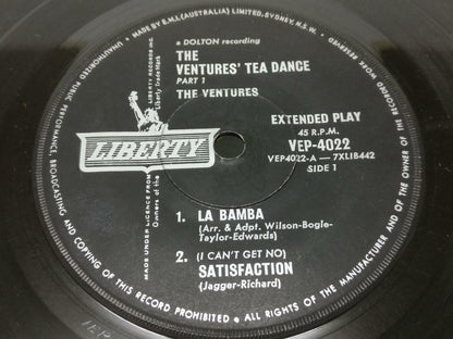 The Ventures A Go Go Tea Dance La Bamba Australia Liberty 7" EP (EP091)