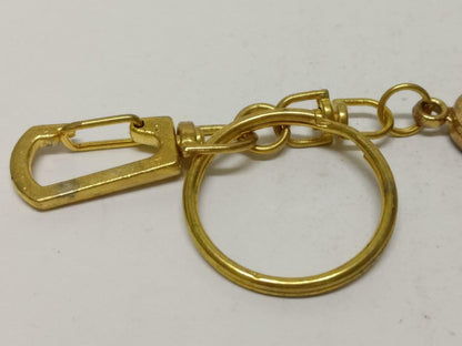LP888 Vintage Australia Koala Bear Kangaroo Gold Tone Metal Keychain Keyring F/S B788