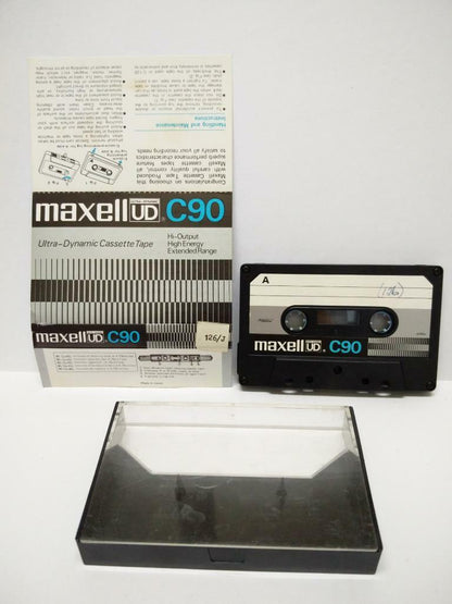 Used  Blank Tapes! Maxell UD C90 Ultra-Dynamic Japan Cassette Tape x 01 (CT040)