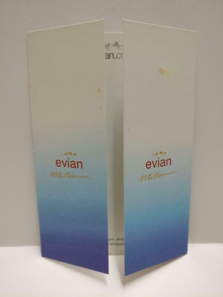 LUCKYPIGEON888 Evian Mineral Water Glass Bottle Ad Postcard Lot Of 3 (E0478)