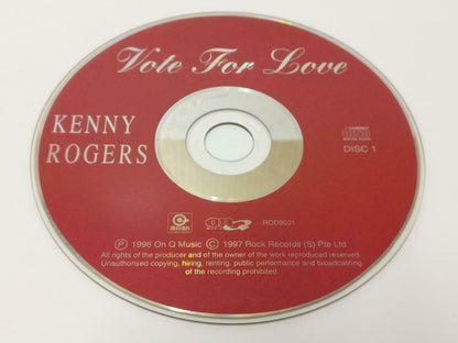 Kenny Rogers Vote For Love 1997 Mega Rare Rock Record Singapore CD CDS487