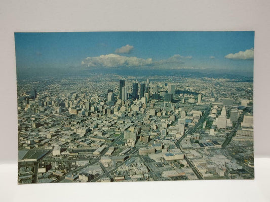 Vintage Magnificent Los Angeles Skyline California View Color USA Postcard P649