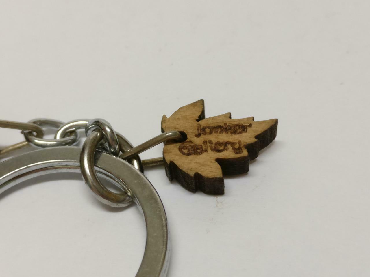 LP888 Rare Vintage Chinese Surname Chen 陈 Wooden Souvenir Keychain Keyring F/S (B690)