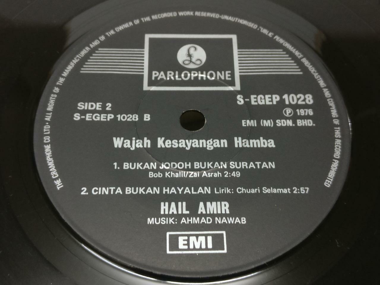 Malay Hail Amir Muzik Ahmad Nawab Wajah Kesayangan Hamba Singapore 7" EP (EP335)