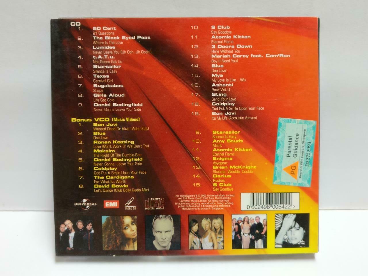 Various Artist Mariah Carey Bon Jovi David Bowie Blue Singapore CD + VCD CD974