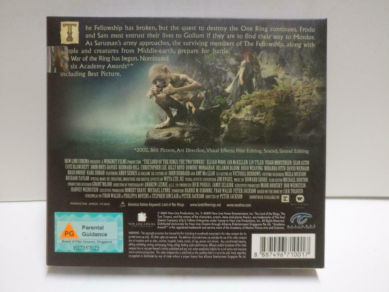 Movie The Lord Of The Rings Trilogy Singapore English 9x VCD Video CD1172 K