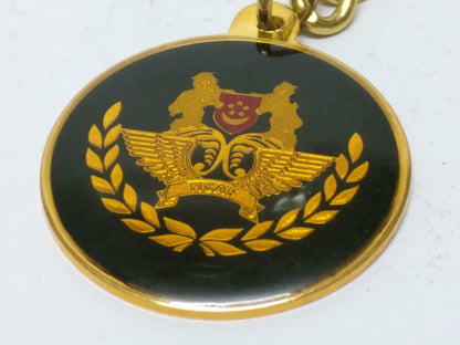 LP888 Vintage Singapore Army Air Force RSAF 1999 Gold Tone Keychain Keyring F/S (B656)