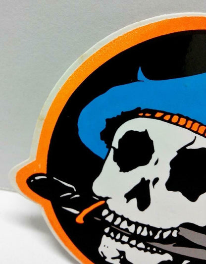 Vintage 80’s Sticker Neon Skull Sticker F/S (A799)